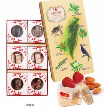 台灣之美生態禮盒 (minibar款)，產品介紹葷

minibar 核棗糕×8入
minibar 鳳梨糕×8入
minibar 芝麻糕×8入
minibar 桂圓核桃糕×8入
草莓牛軋糖×8入
杏仁牛軋糖×8入

保存期限:6個月 
外盒尺寸:33.4×18.3×5.8cm
淨重:704g