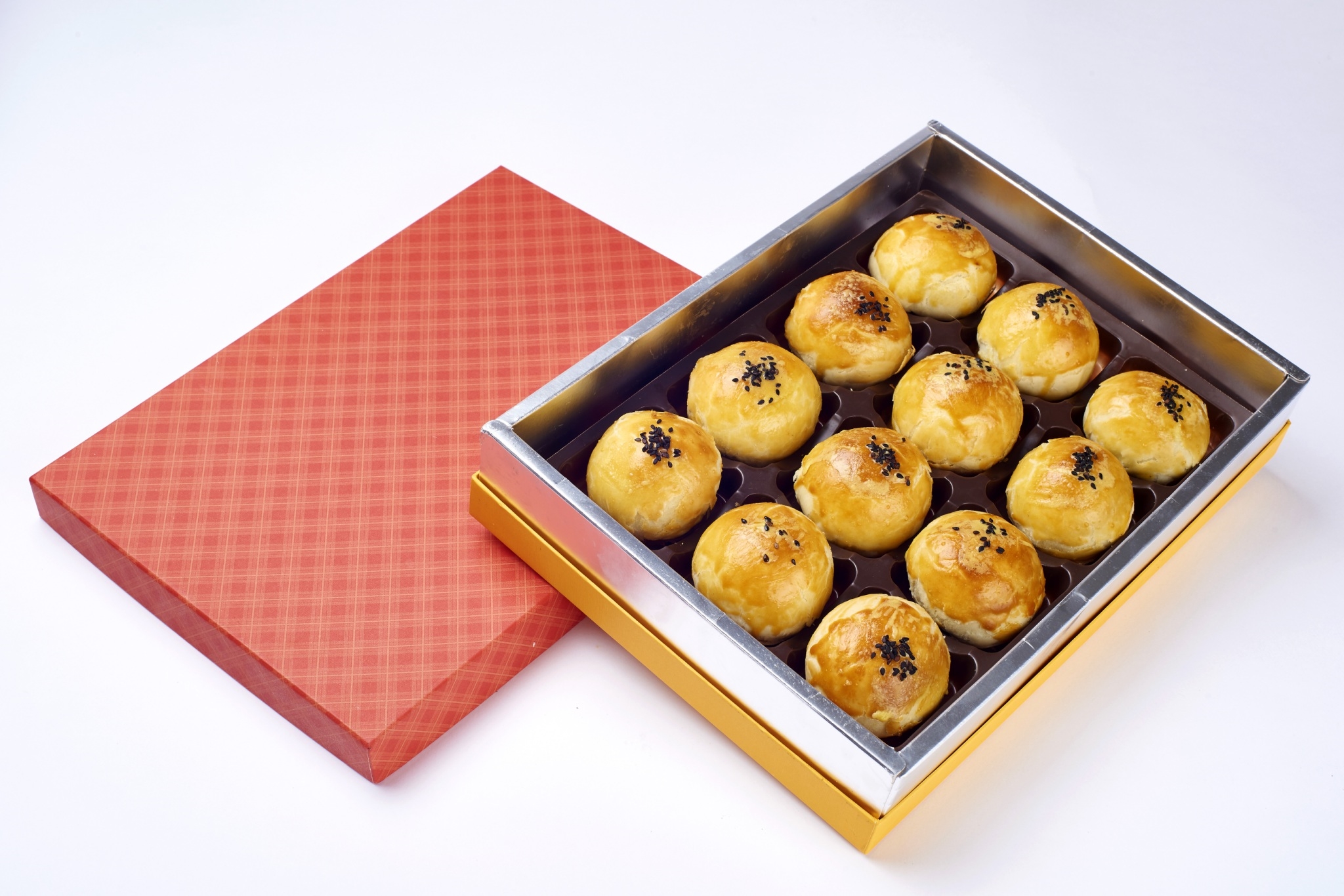 蛋黃酥禮盒(12入)，產品介紹單入包裝